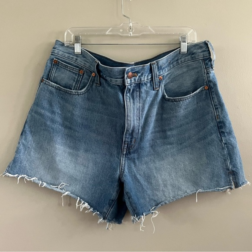 Madewell Relaxed‎ Mid-Length Denim Shorts size 32
